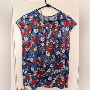 Daniel Rainn Emela Ruffle Neckline Blouse. XXL.